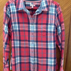 BONGO Red and Blue Plaid Shirt